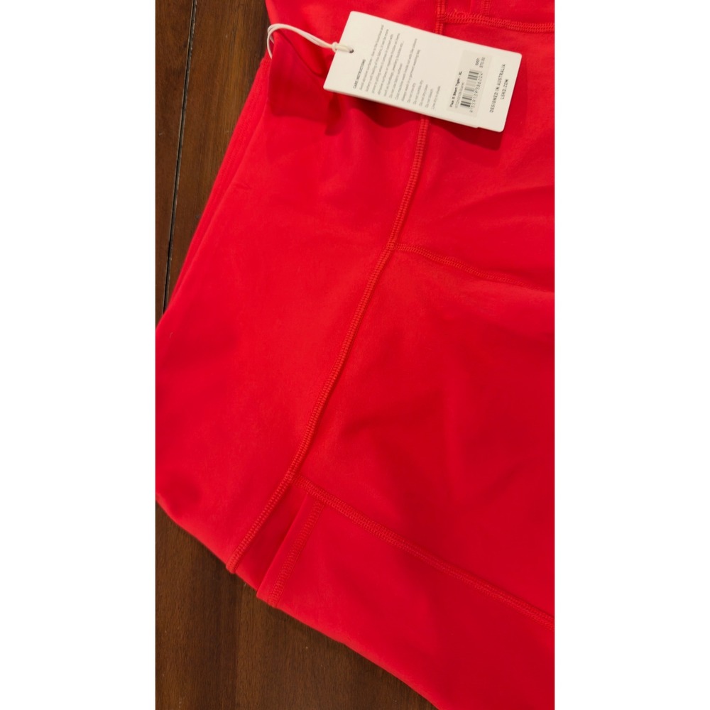 LSKD Flux X-Short Legging Scarlet Red Ultra High-Rise 4 Inch Shorts XL NEW NWT - Picture 16 of 16